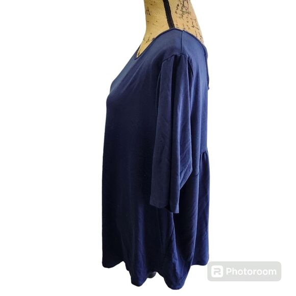 Studio 1886 Classic T Shirt Wmns SZ 1X Capsule Normcore Open Weave Back Everyday - Picture 2 of 5